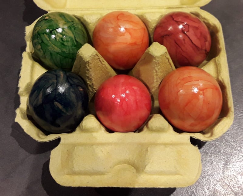 Bunte Eier, Größe M, Bodenhaltung, 6 Stück