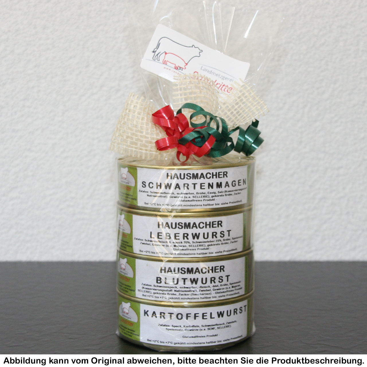 Dosenturm Hausmacher  mit Kartoffelwurst (200g Dosen)