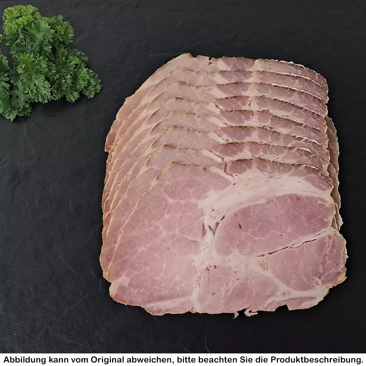 Kalter Braten vom Strohschwein geschnitten