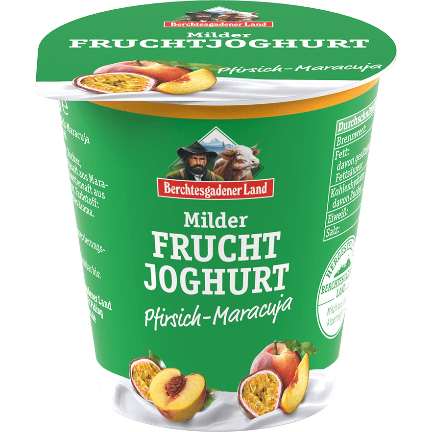 Joghurt Pfirsich-Maracuja, Berchtesgadener Land, 150g, 3,5%