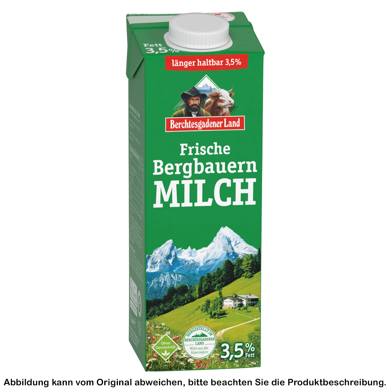 Frische Bergbauern-Milch 3,5 %, 1l