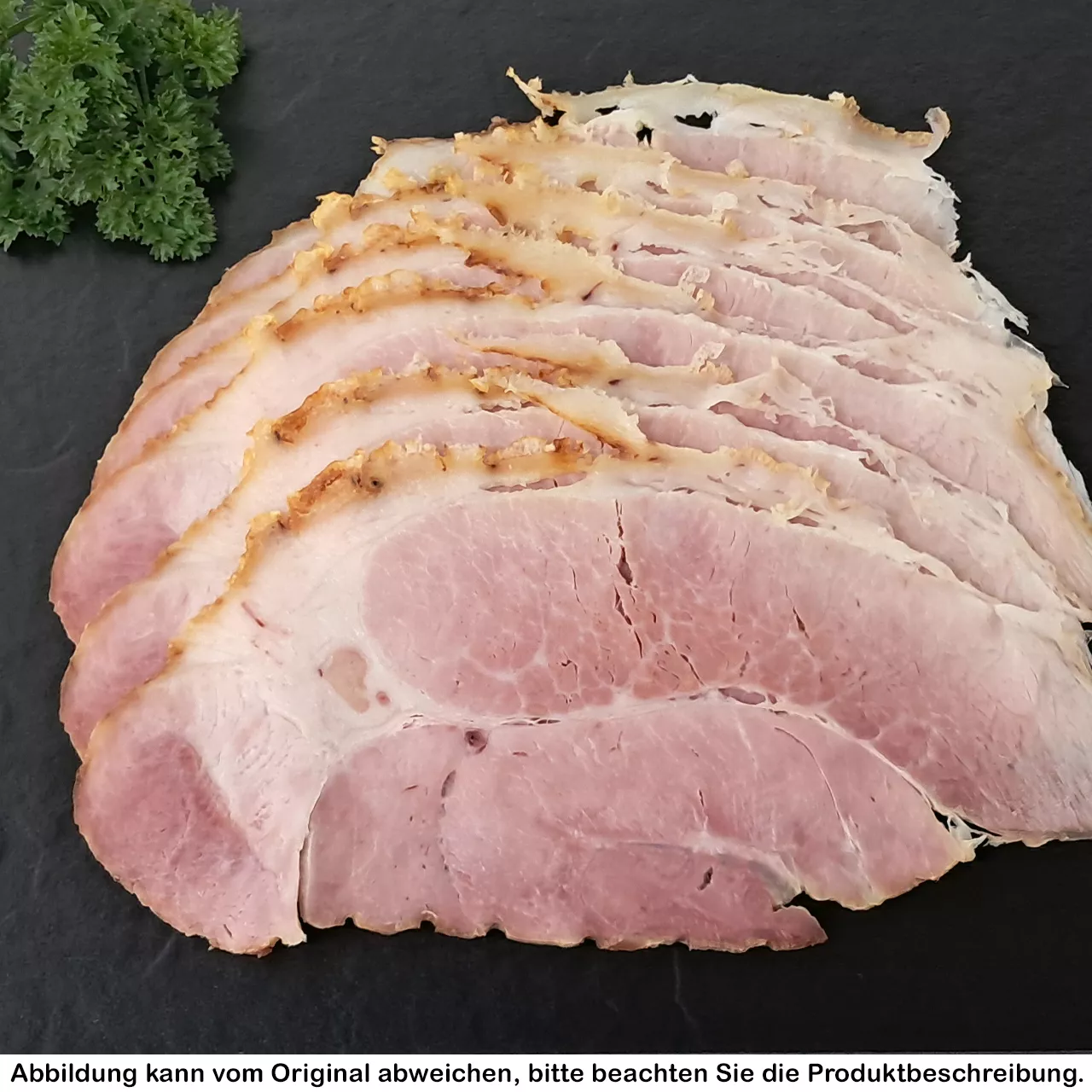 Krustenbraten oder Backschinken geschnitten