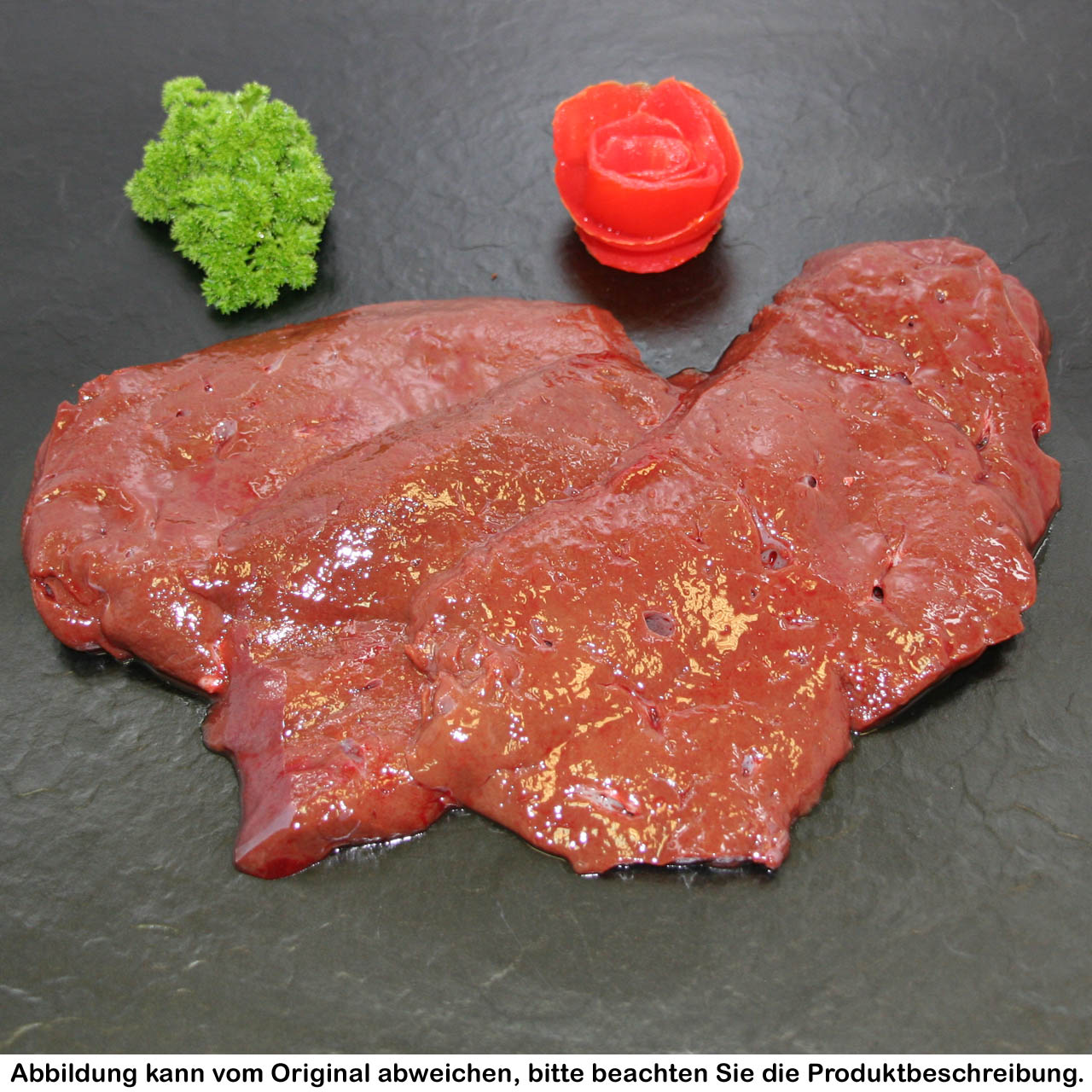 frische Rinderleber vom Deutsch Angus Rind